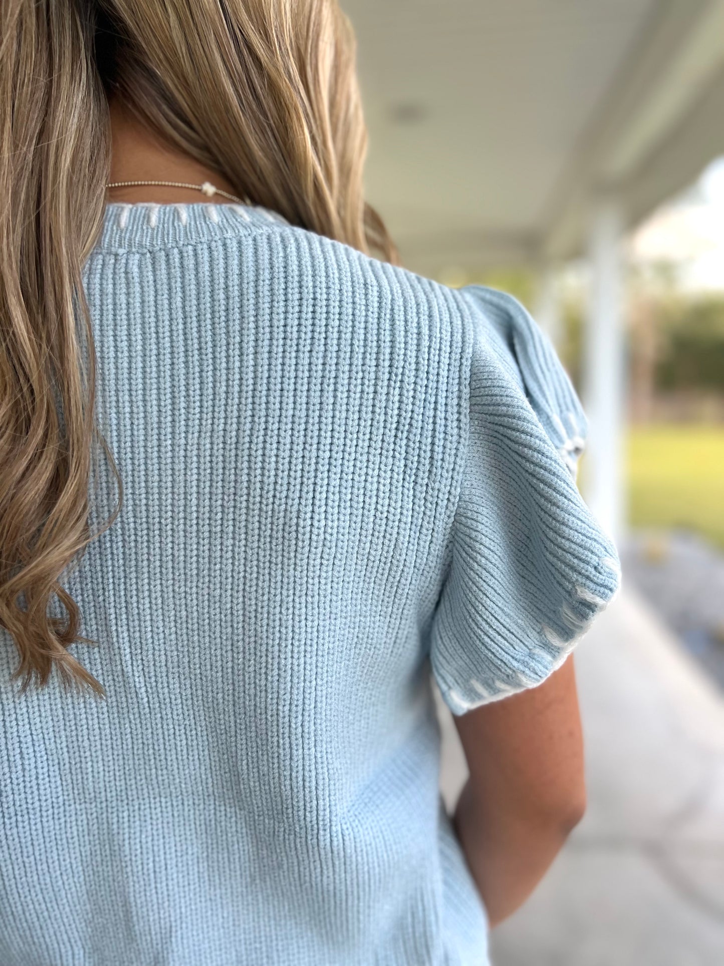 Holly Bow Sweater Knit Top