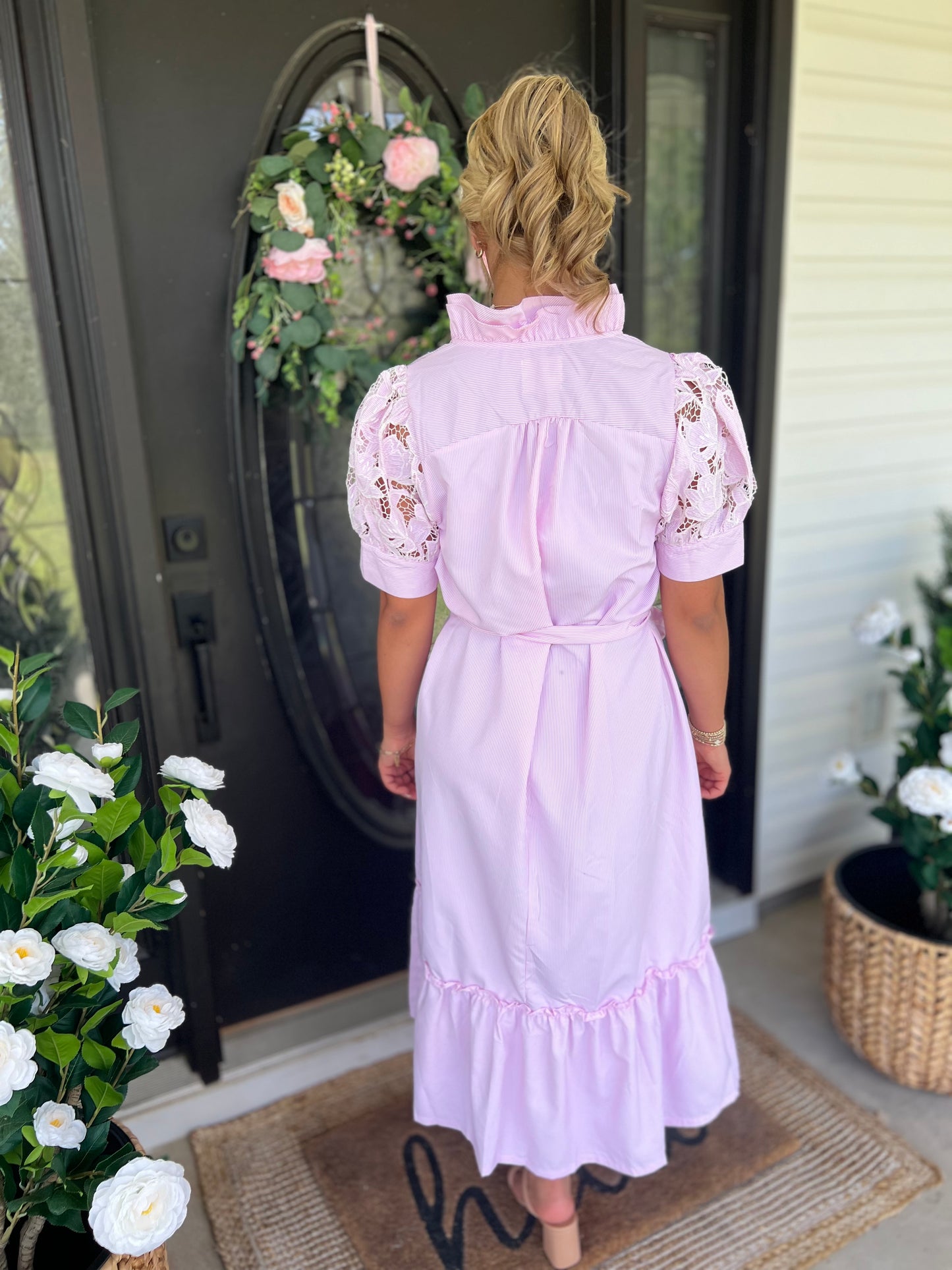 This Is It Pink Midi Dress