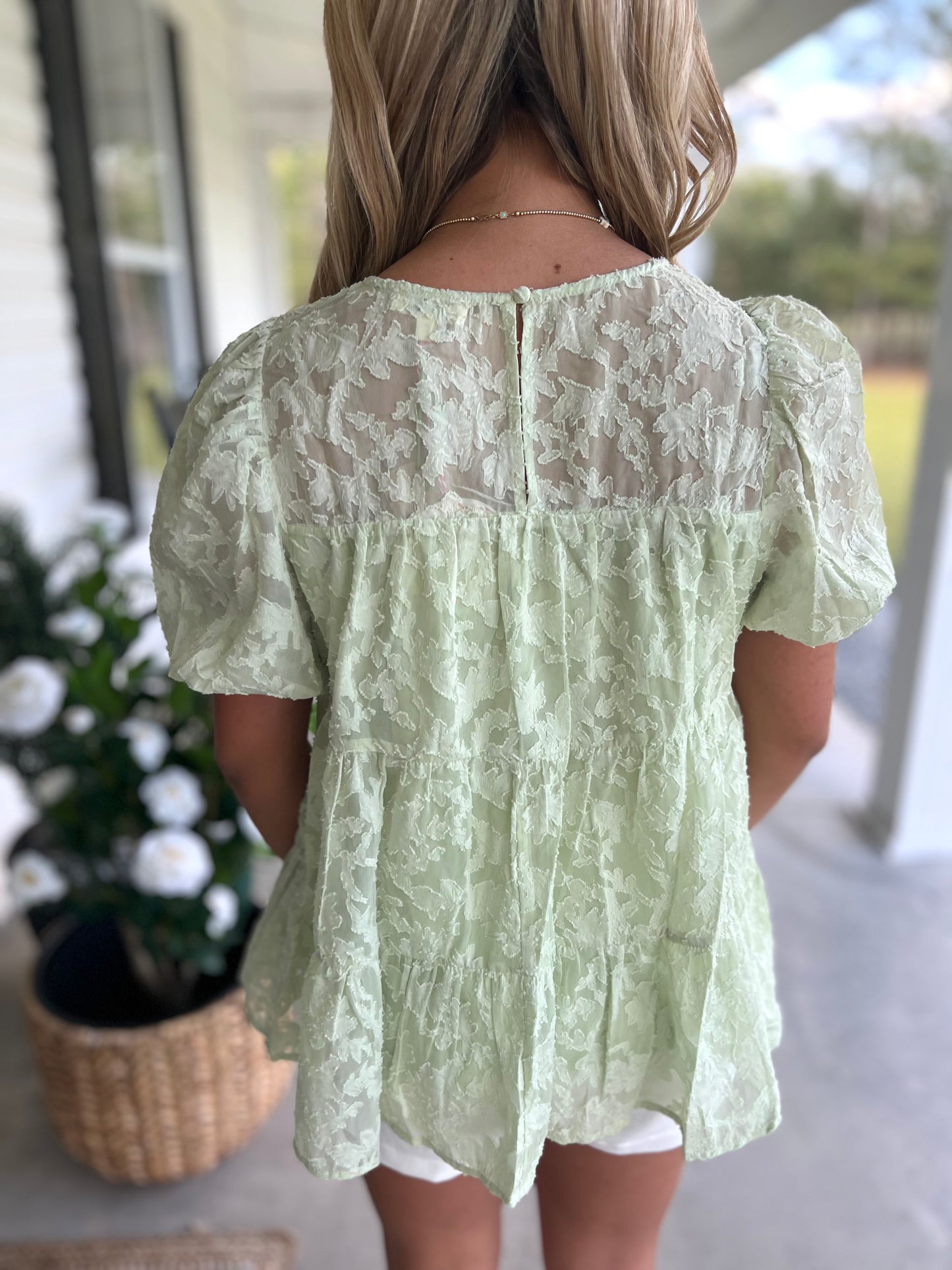 Floral Baby Doll Blouse