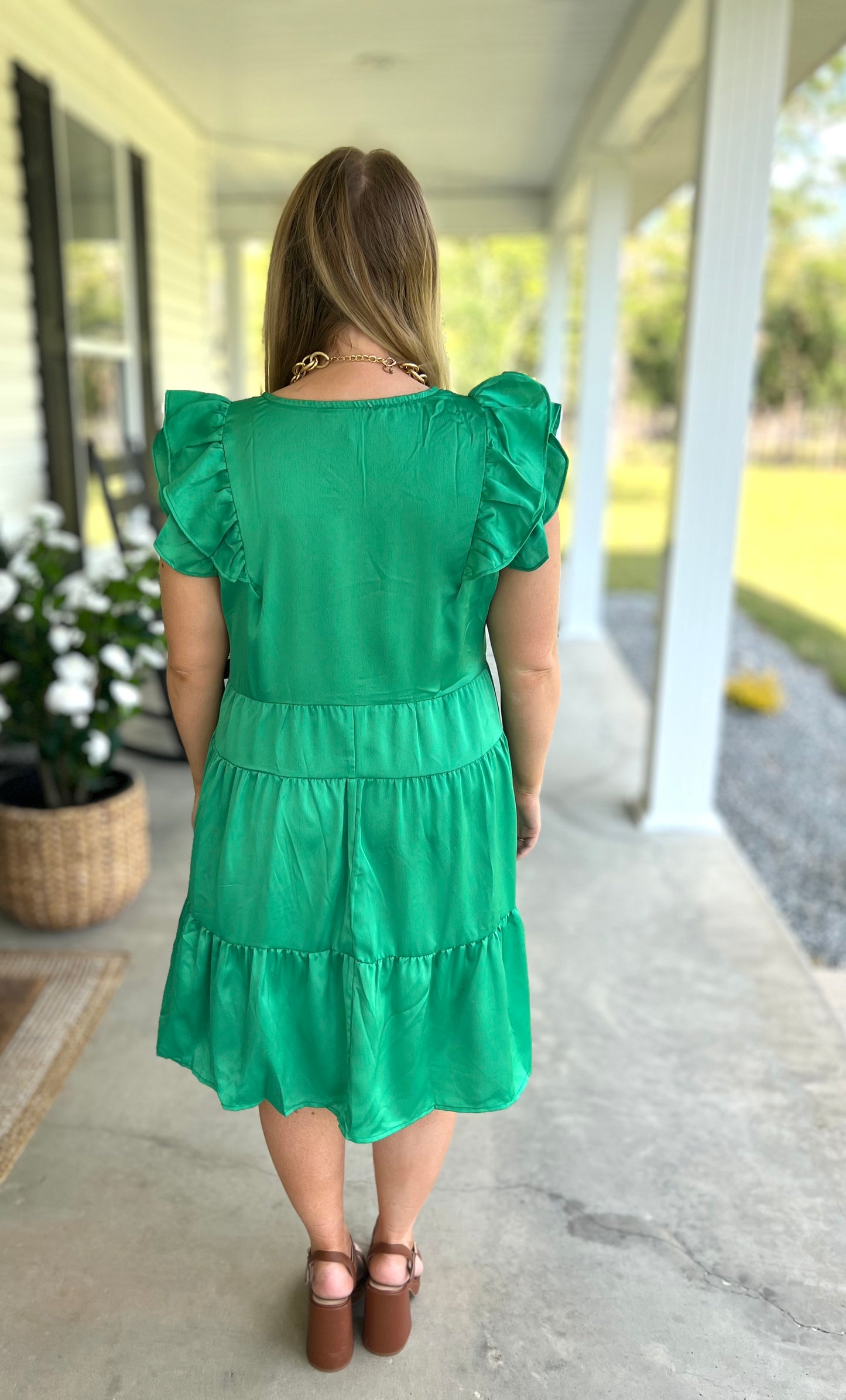 Plus Emerald Skies Dress