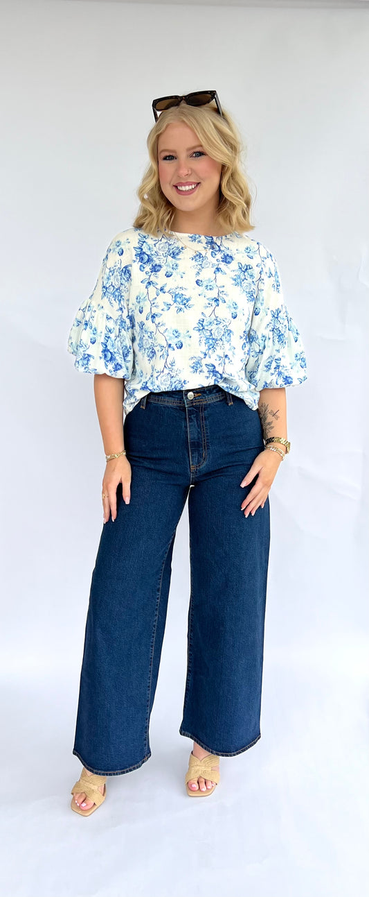 Mallory Floral Top