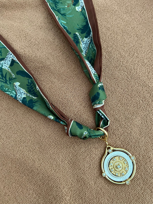 To The Jungle Scarf Necklace
