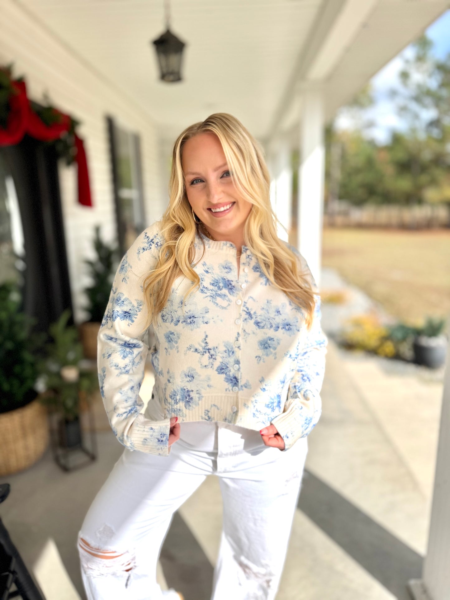 Winter Blooms Cardigan