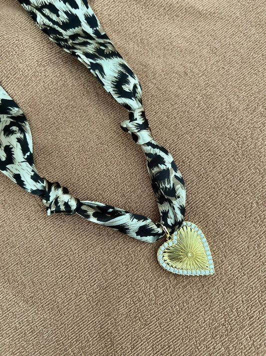 Wild Heart Scarf Necklace