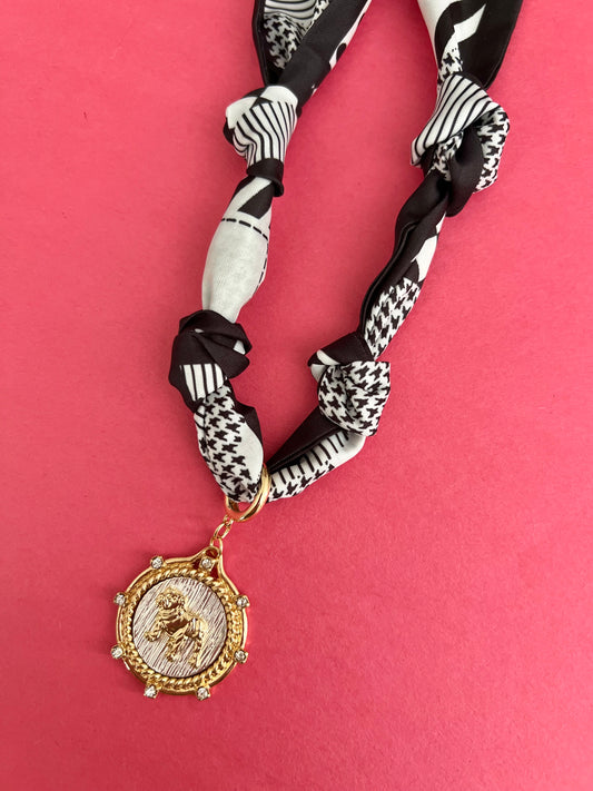 Retro Dawgs Scarf Necklace