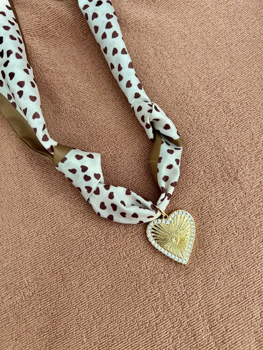 From the Heart Scarf Necklace