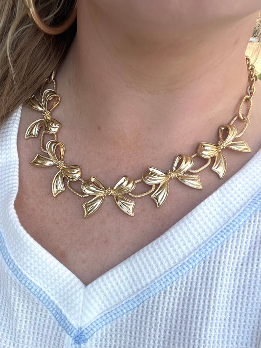 Cover Me In Bows Necklace