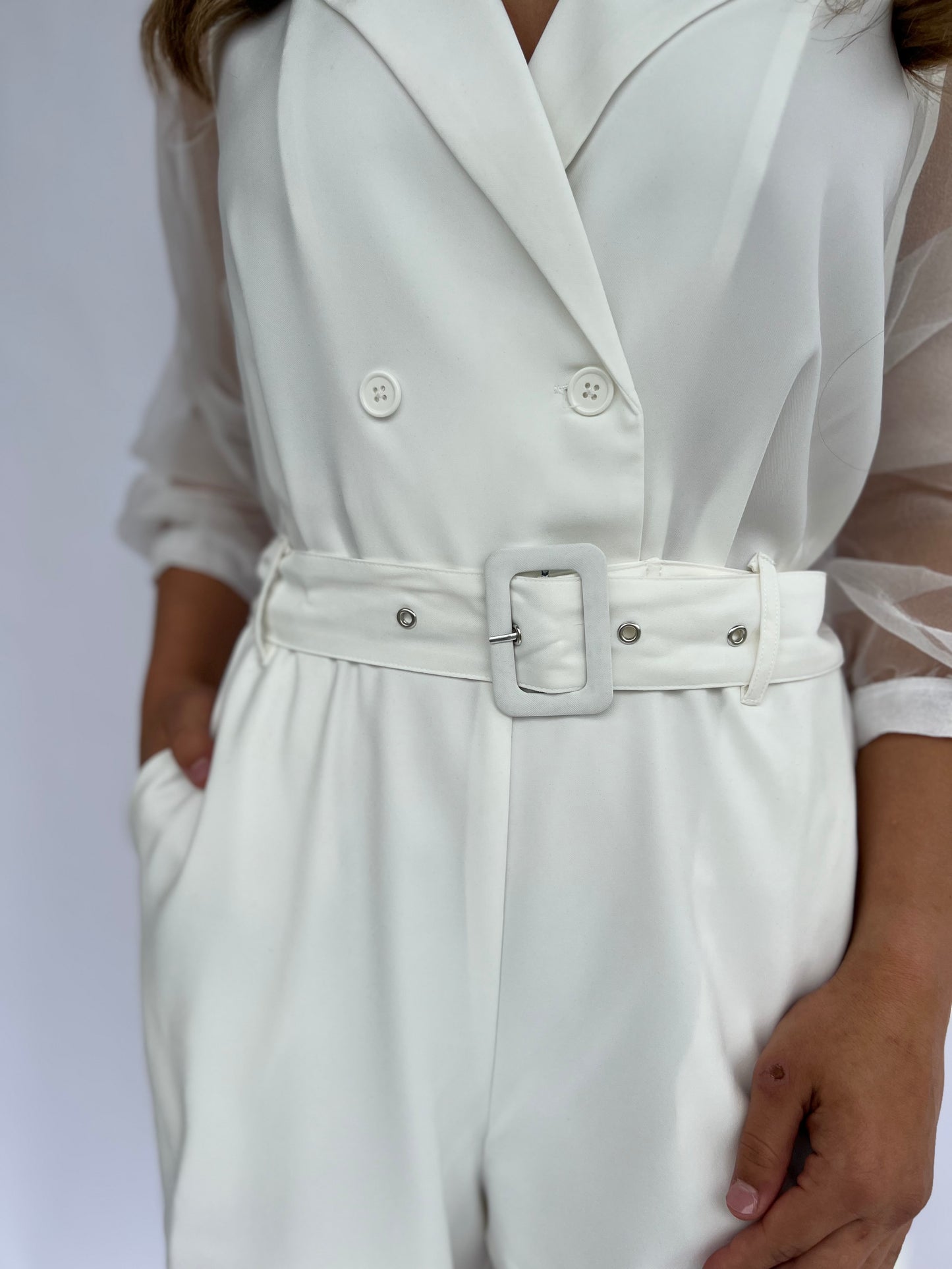 Sara Belted Romper
