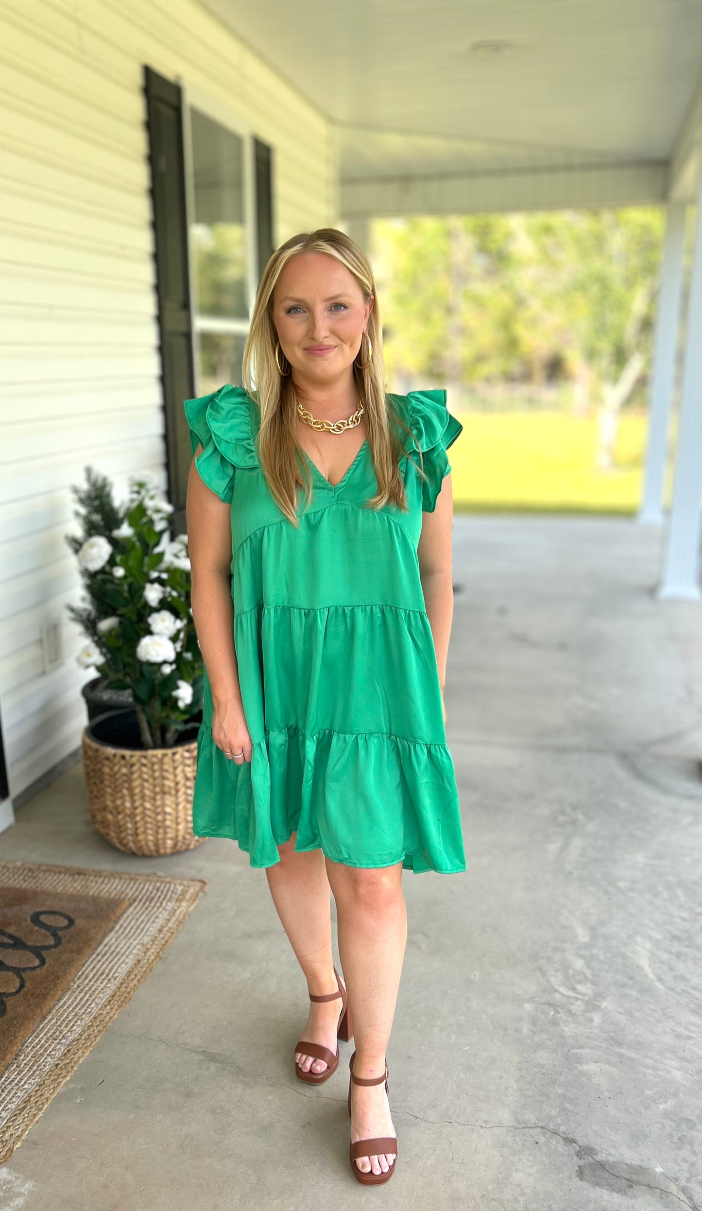Plus Emerald Skies Dress