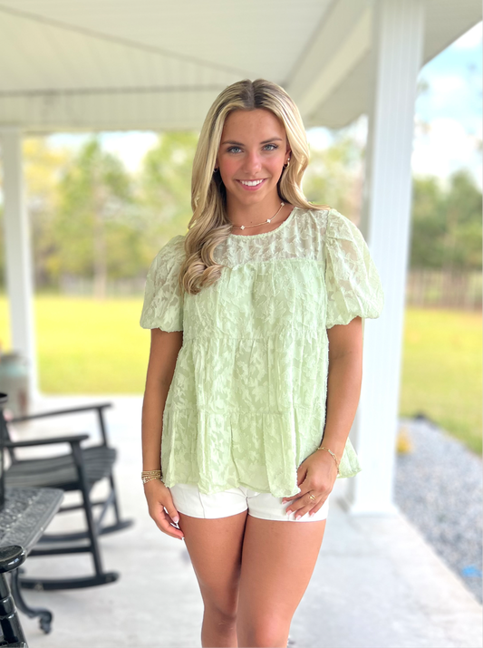 Floral Baby Doll Blouse