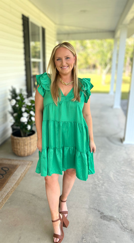 Plus Emerald Skies Dress