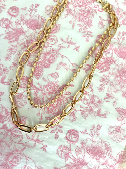 Cool Girl Gold Layered Necklace