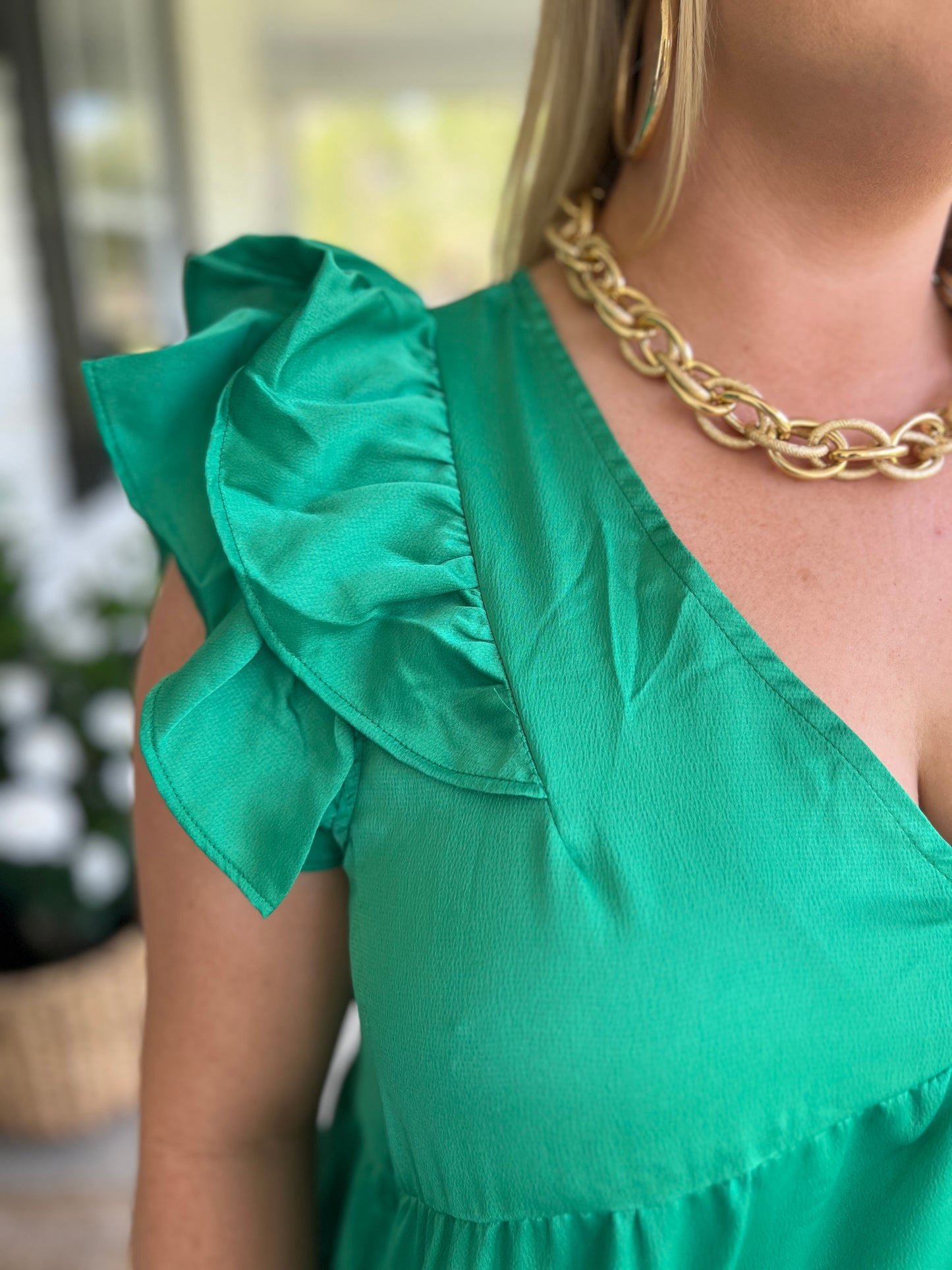 Plus Emerald Skies Dress