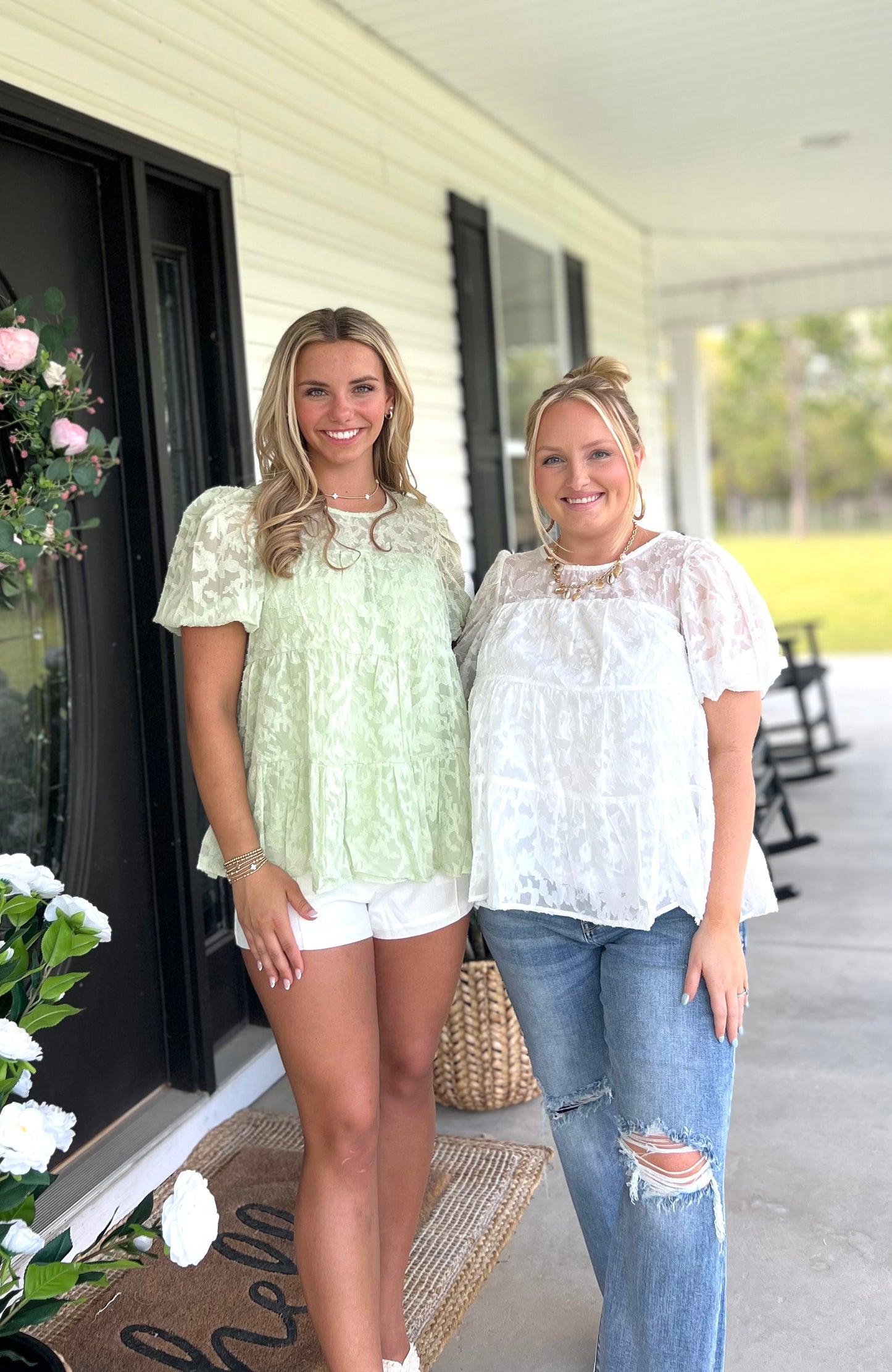 Floral Baby Doll Blouse