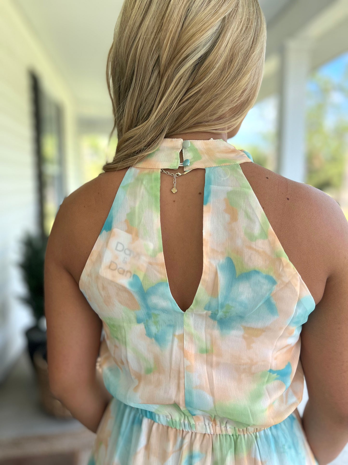 Spring Mornings Halter Neck Dress
