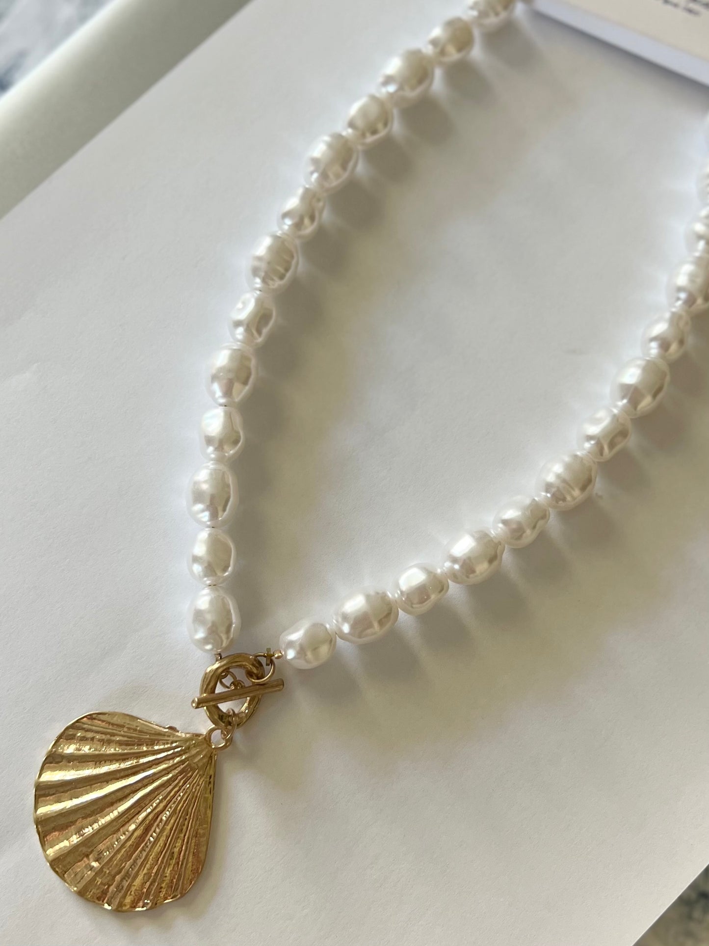 Pearl Seashell Necklace