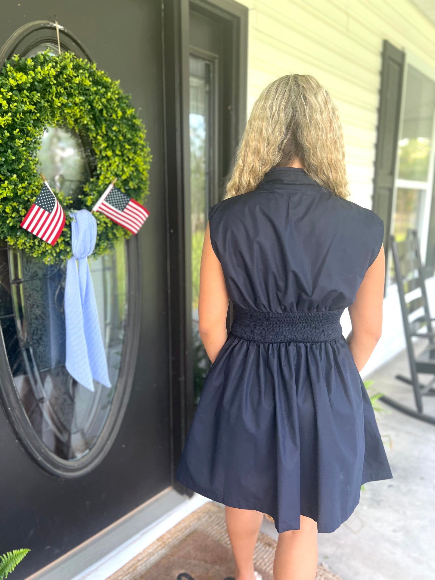 Midnight Zip Up Dress